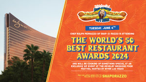 Snap-O-Razzo is attending The World's 50 Best Restaurant Awards 2024 at Wynn Las Vegas. Chef Ralph Perrazzo will be cooking up something special at an exclusive VIP event on Tuesday, June 4th. 