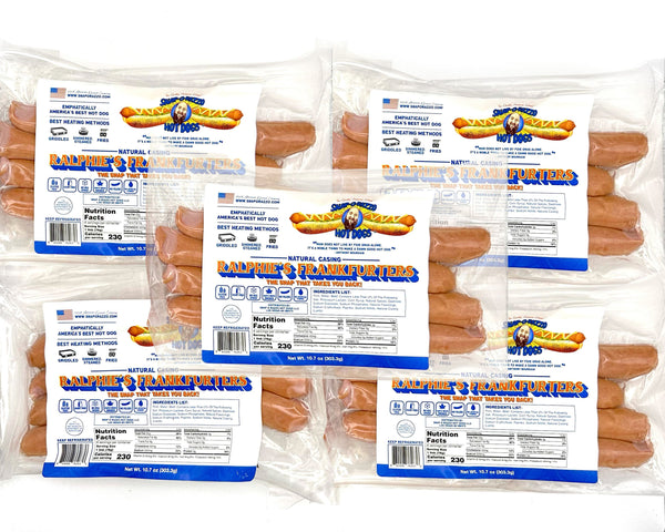【RAJAS】ラジャス アピナールソープ アルファ✕3 Natural Cased Ralphie's Pork & Beef Frankfurters (5 packs) | Snap