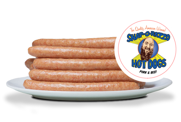 Snap-O-Razzo  Beef & Pork Hot Dogs - Linked & Maple Wood Smoked –  Snap-O-Razzo Hot Dogs